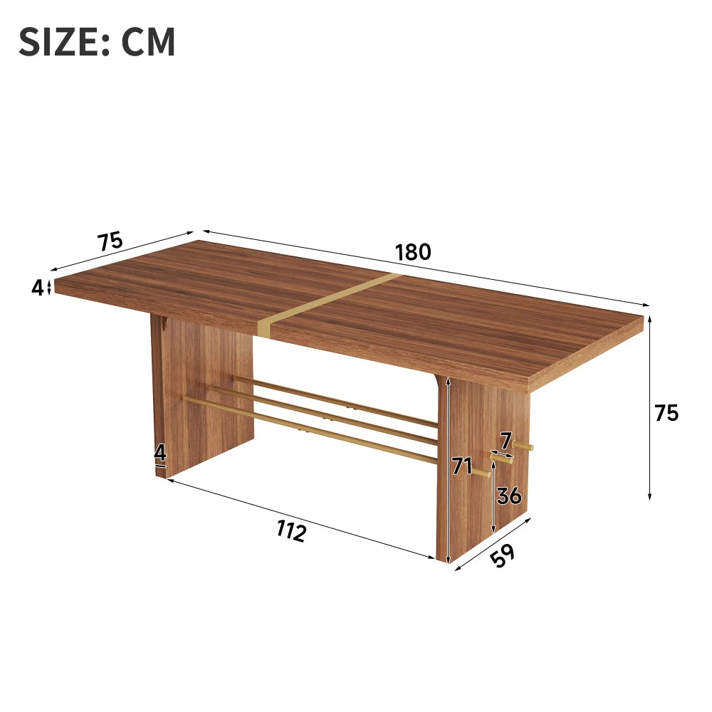 Table à manger finition noyer