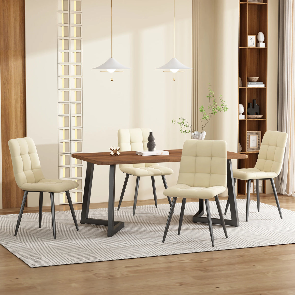 Table à manger compacte 117 × 68 cm
