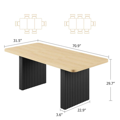Table à manger rectangulaire néoclassique