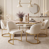 Lot 4 chaises chenille