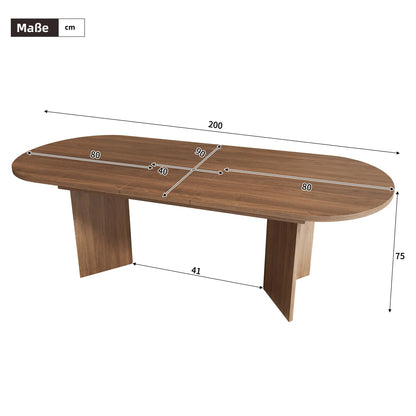 Table à manger ovale extensible
