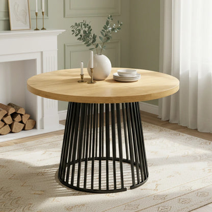 Table à manger extensible pieds en métal