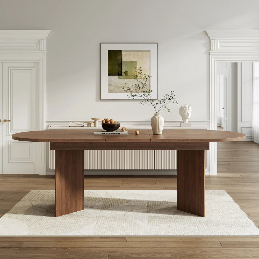 Table à manger ovale extensible