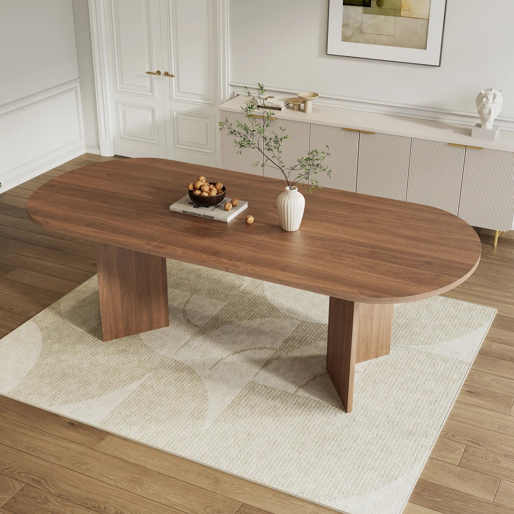 Table à manger ovale extensible