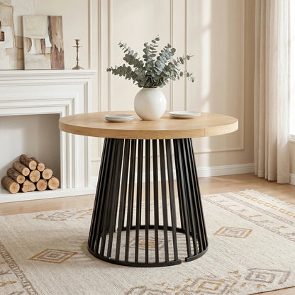 Table à manger extensible pieds en métal
