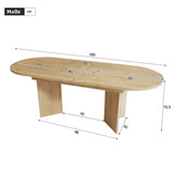 Table à manger ovale extensible