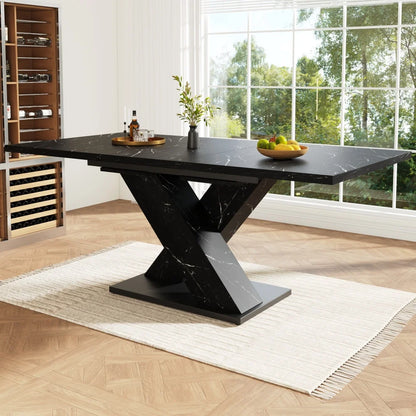 Table à manger en bois télescopique