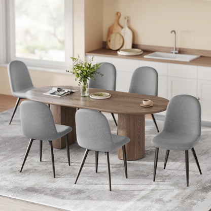Lot 6 chaises en lin