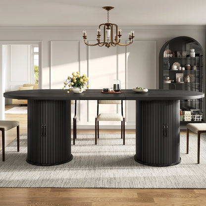 Table à manger avec compartiment de rangement