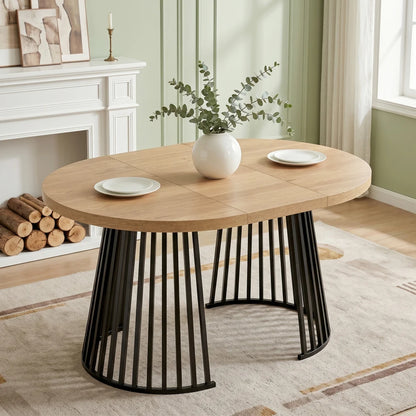 Table à manger extensible pieds en métal